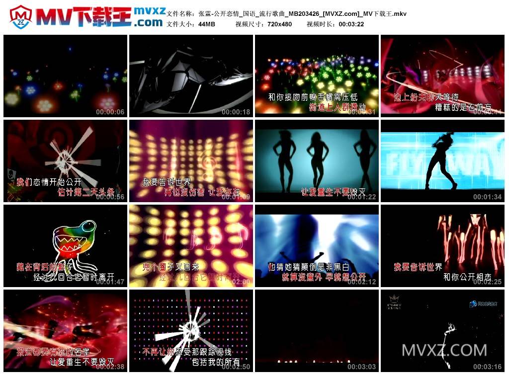 张霖-公开恋情_国语_流行歌曲_MB203426